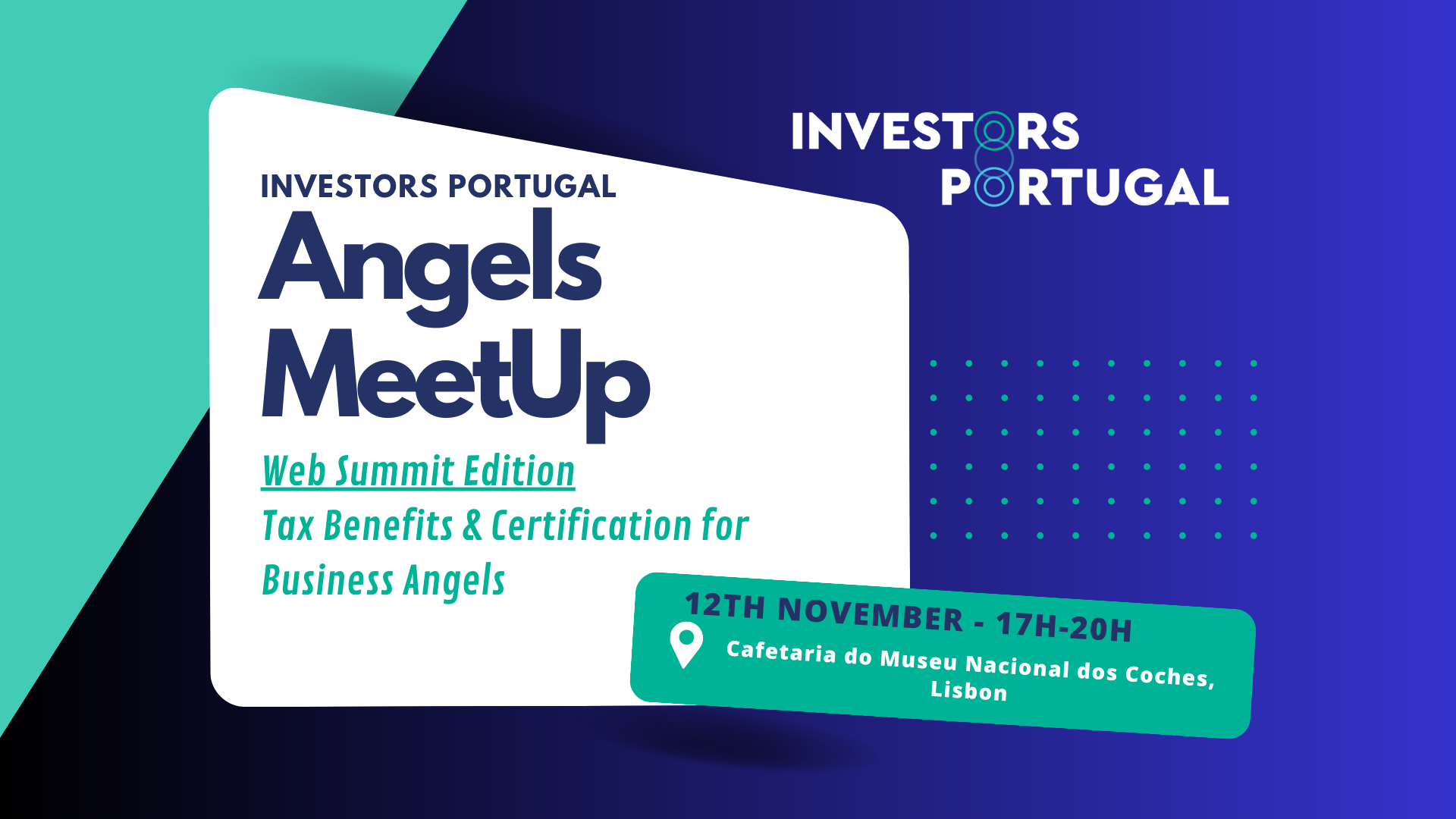 Angels Meetup – WebSummit Edition – 12th November in Lisbon