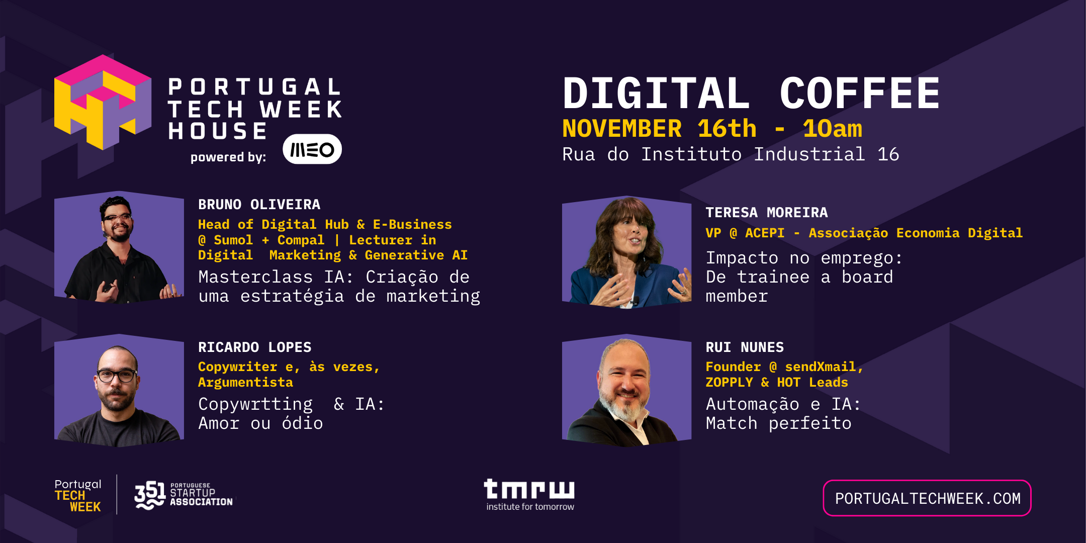 DigitalCoffee: Bruno Oliveira, Teresa Moreira, Ricardo Lopes e Rui Nunes