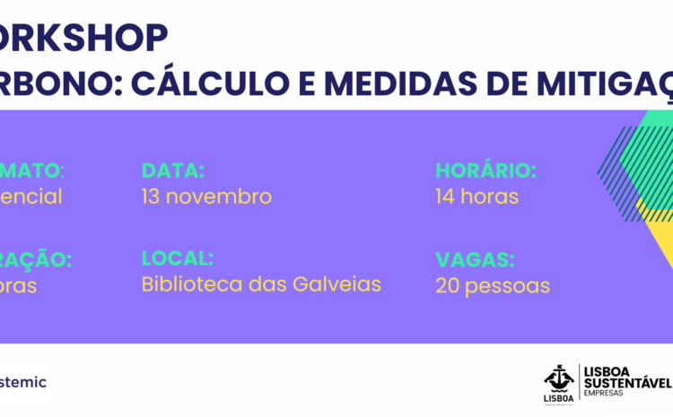  Workshop | Carbono: Cálculo e Medidas de Mitigação