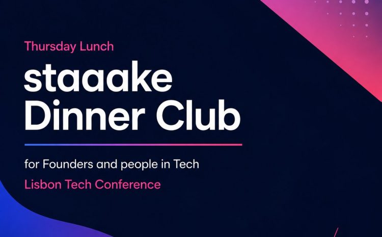  staaake Side Event: Thursday AI/Tech Lunch staaake Dinner Club